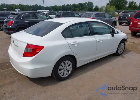 2012 Honda Civic Lx z USA, uszkodzony, nr VIN 2HGFB2F55CH335730
